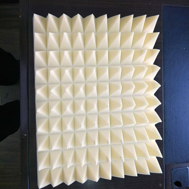 Polyurethane Magnetic RF Pyramid Absorber Foam Sheet Composite Electromagnetic Noise emc anechoic chamber rf shielding room