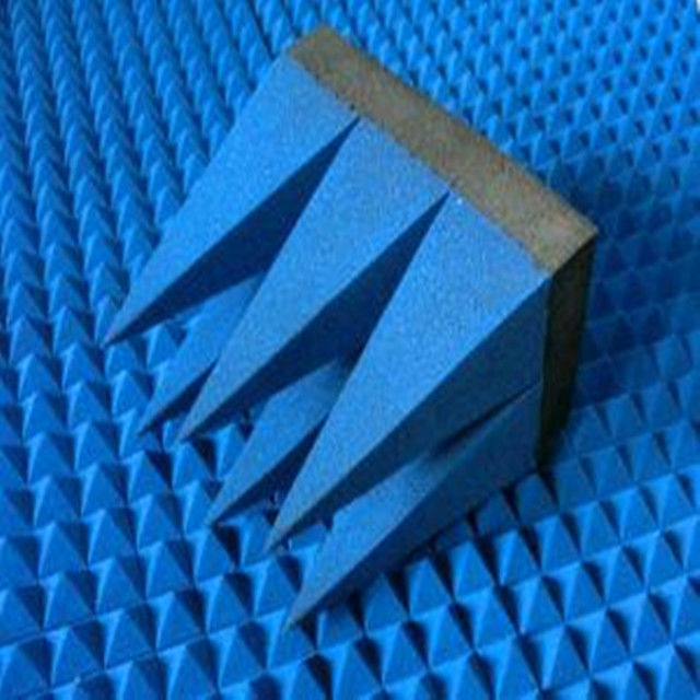 Polyurethane Magnetic RF Pyramid Absorber Foam Sheet Composite Electromagnetic Noise emc anechoic chamber rf shielding room